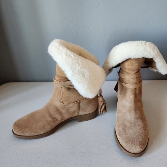 Larroude Suede Bootie "NEW" - Picture 10 of 16